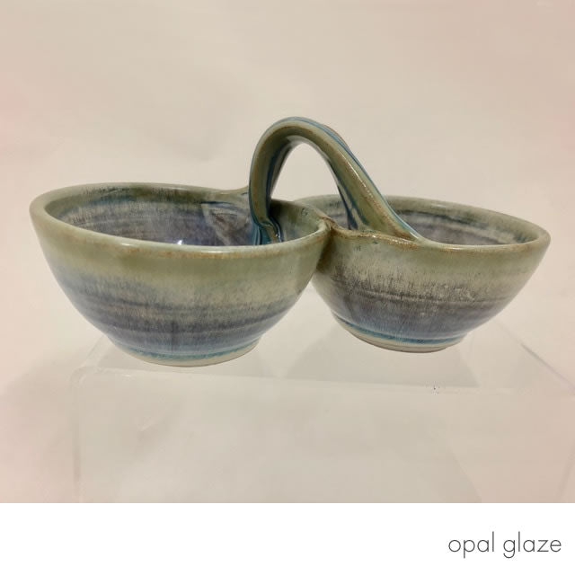 double bowl opal glaze