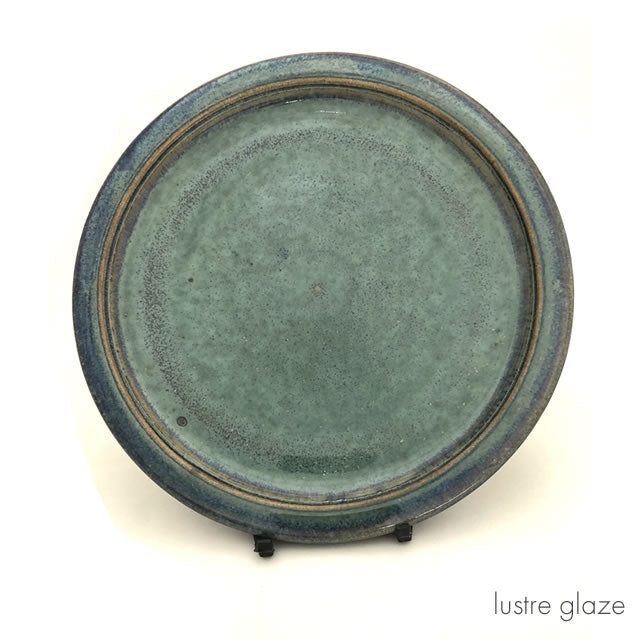 fish plate lustre glaze